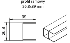 Profil ramowy moskitiery plisowanej